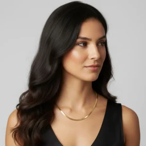 Gold Snake Necklace Chain For Women